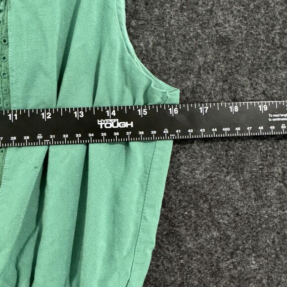 Matilda Jane Dress Women's Medium Green Maxi Button Boho Lace Detail Sundress - Picture 4 of 6